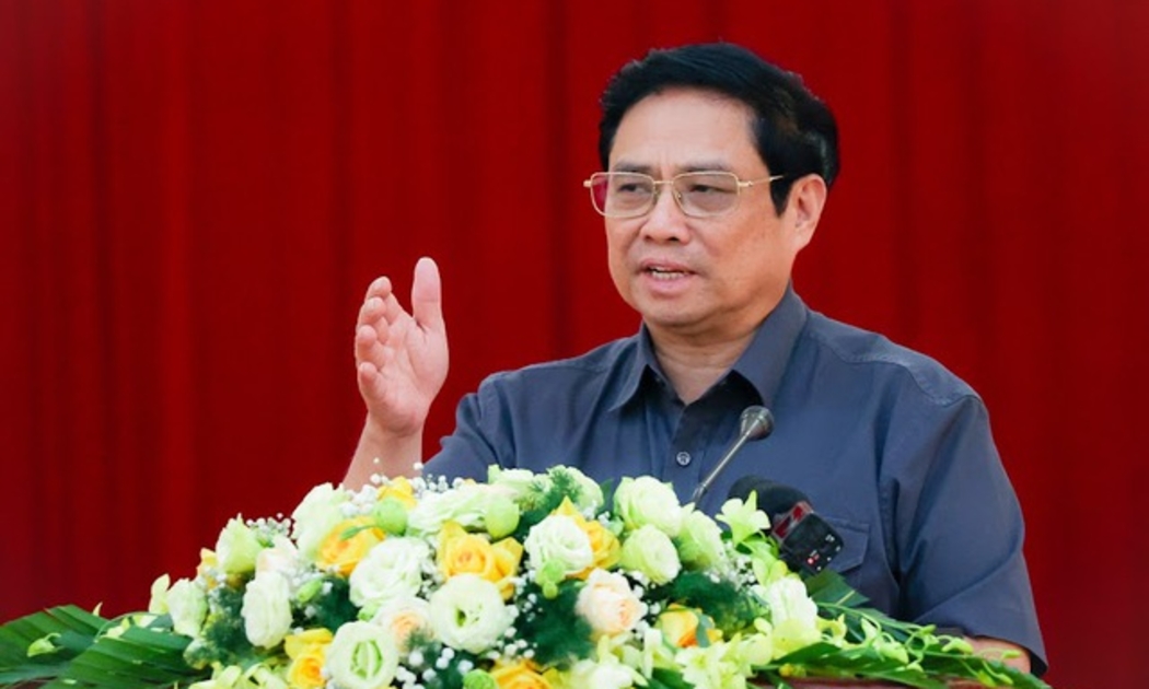 Thủ tướng Phạm Minh Chính: Yên Bái cần chuyển đổi tư duy từ sản xuất nông nghiệp sang kinh tế nông nghiệp với ba yếu tố chủ đạo là: “nông nghiệp sinh thái, nông thôn hiện đại, nông dân văn minh”. Ảnh: VGP
