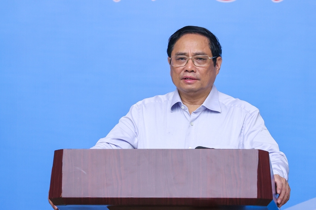 Thủ tướng Chính phủ Phạm Minh Chính phát biểu chỉ đạo tại Hội nghị.