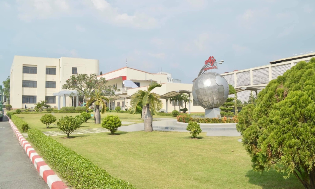 Không gian xanh tại nhà máy Ajinomoto tại Biên Hòa.