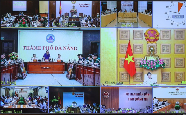 Cuộc họp được kết nối trực tuyến đến các địa phương. Ảnh - VGP. 