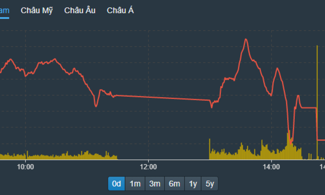 VN-Index lại lao dốc mạnh hơn trong buổi chiều.