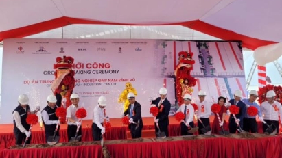Construction of GNP Nam Dinh Vu - Industrial Center underway in Hai Phong