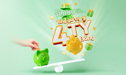 Cơ hội trúng 600 triệu đồng khi gửi tiết kiệm tại Vietcombank