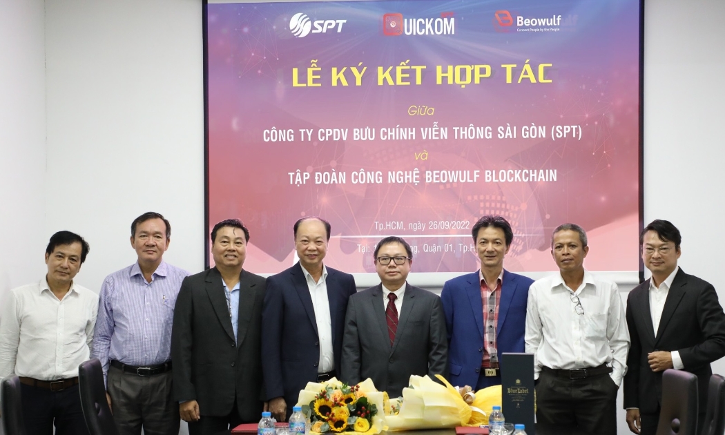Beowulf Blockchain và SPT hợp tác triển Quickom tại Việt Nam ngày 26/9.