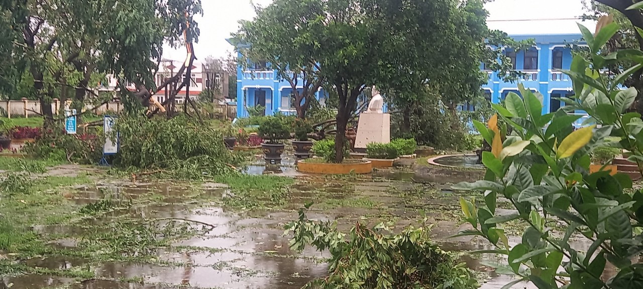 Do đã suy giảm sức gió khi vào đất liền, nên bão Noru chỉ gây thiệt hại nhẹ tại Đà Nẵng.
