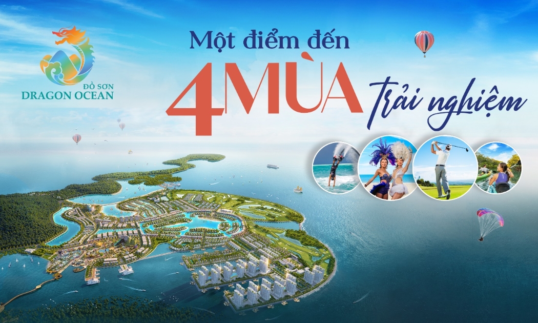 Dragon Ocean Đồ Sơn có tổng diện tích lên tới 480 ha hoàn toàn trên biển và vốn đầu tư hơn 30.000 tỷ đồng.