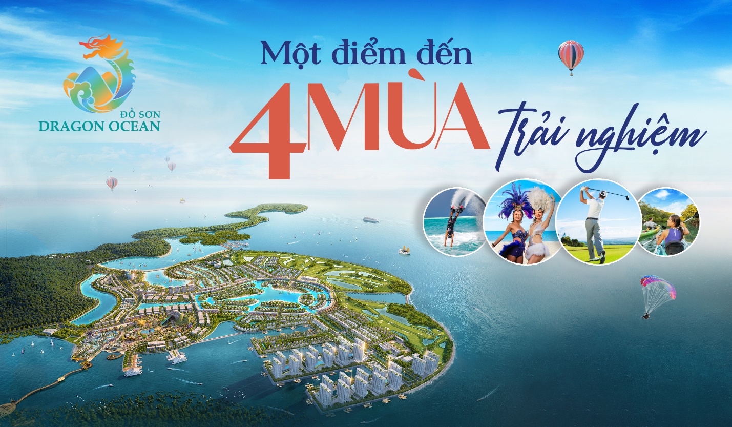Dragon Ocean Đồ Sơn có tổng diện tích lên tới 480 ha hoàn toàn trên biển và vốn đầu tư hơn 30.000 tỷ đồng.