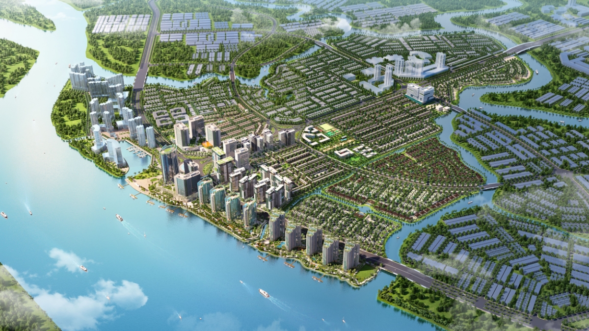 Phối cảnh dự án khu đô thị Izumi City 170 ha (tên thương mại của dự án Đồng Nai - Waterfront).