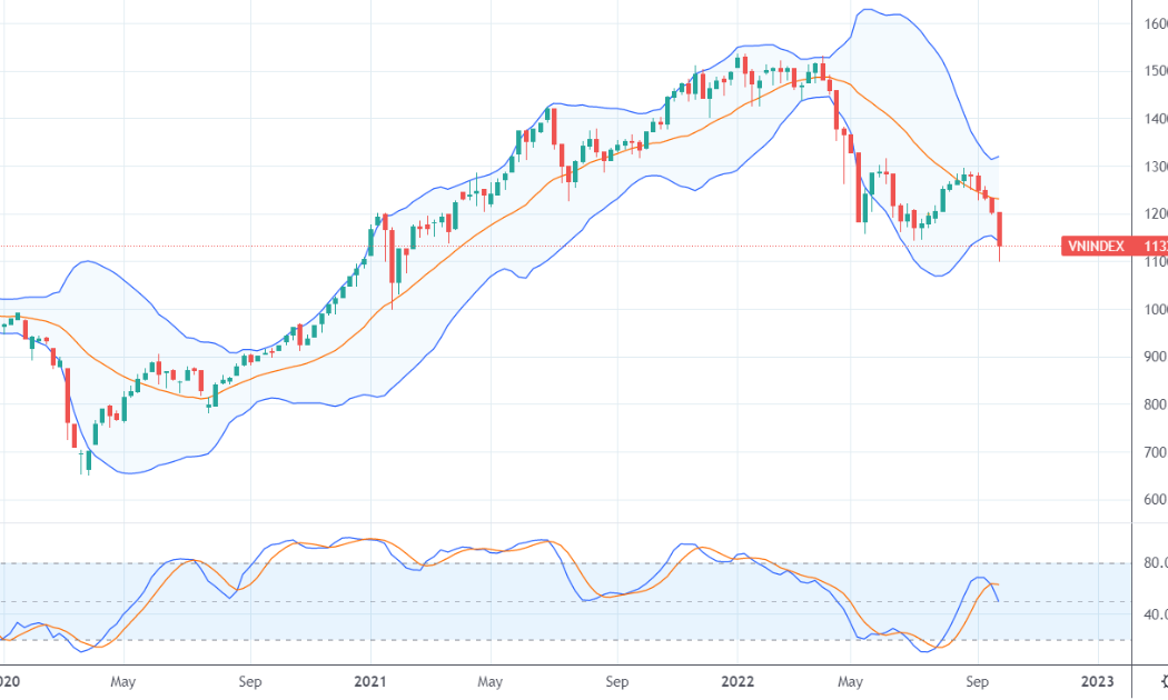 VN-Index đã xuyên thủng đáy hỗ trợ tháng 7/2022.