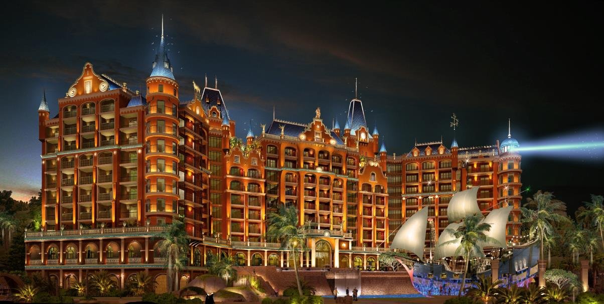 Phong cách “cướp biển vùng Carribbean” được tái hiện tại Movenpick Resort Phan Thiet.