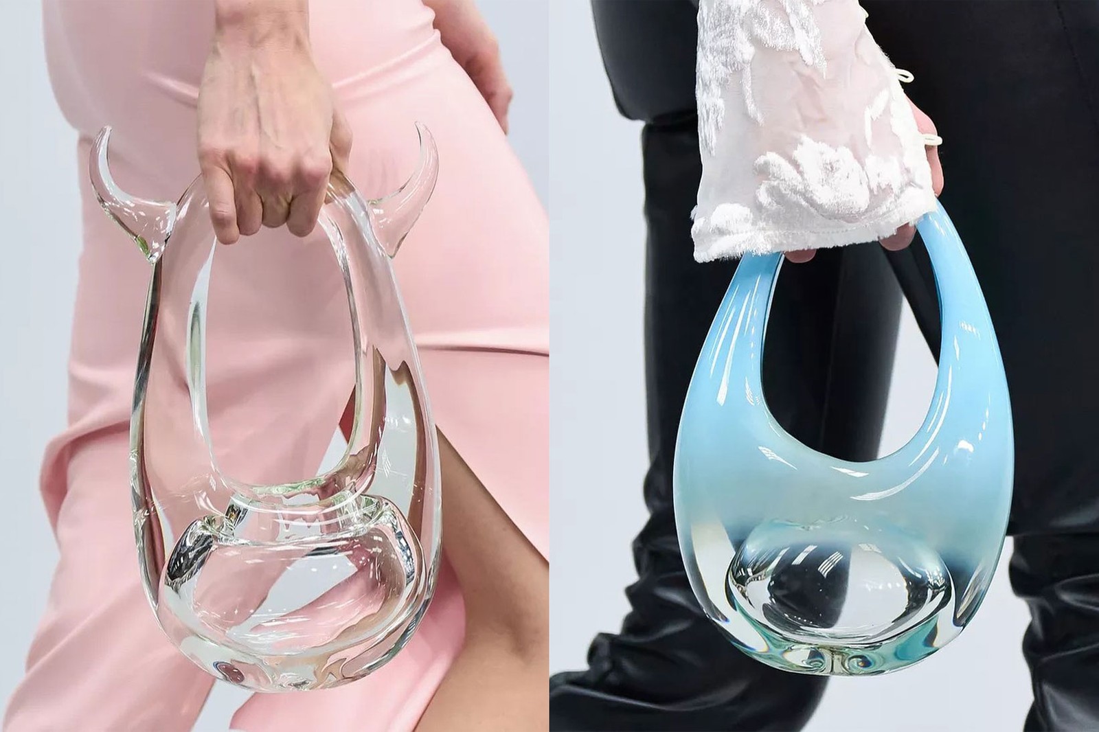 Năm ngoái, nhà mốt này cũng tạo nên một “cú sốc” thời trang cho người hâm mộ khi giới thiệu chiếc túi Swipe hình bầu dục bằng thủy tinh.