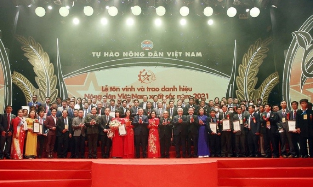 Năm 2021, đã có 63 nông dân xuất sắc được vinh danh.