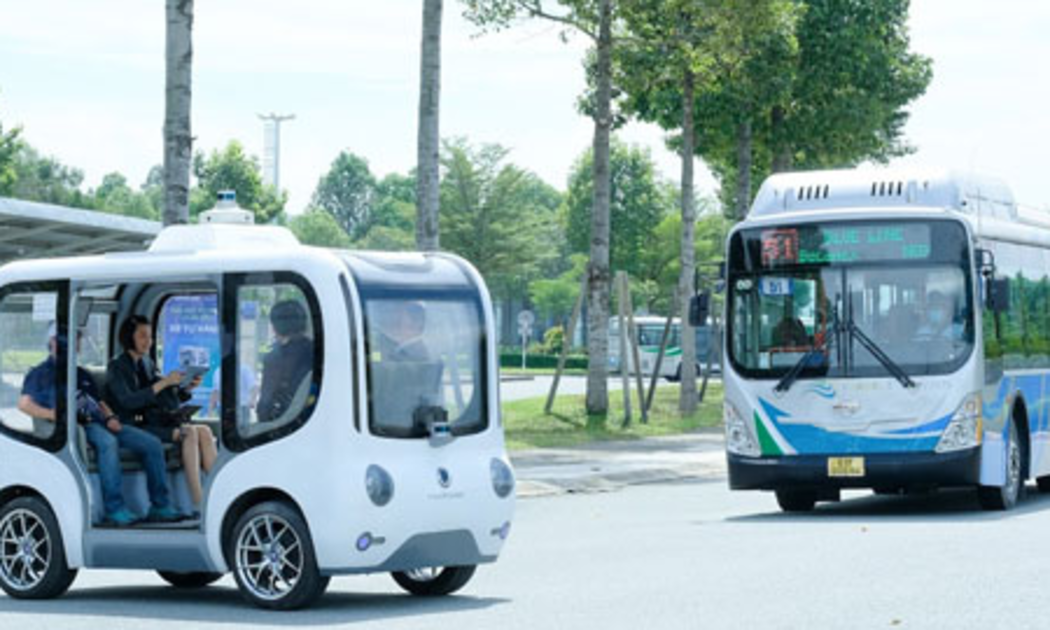 Xe tự hành chạy thử nghiệm tại thành phố mới Bình Dương