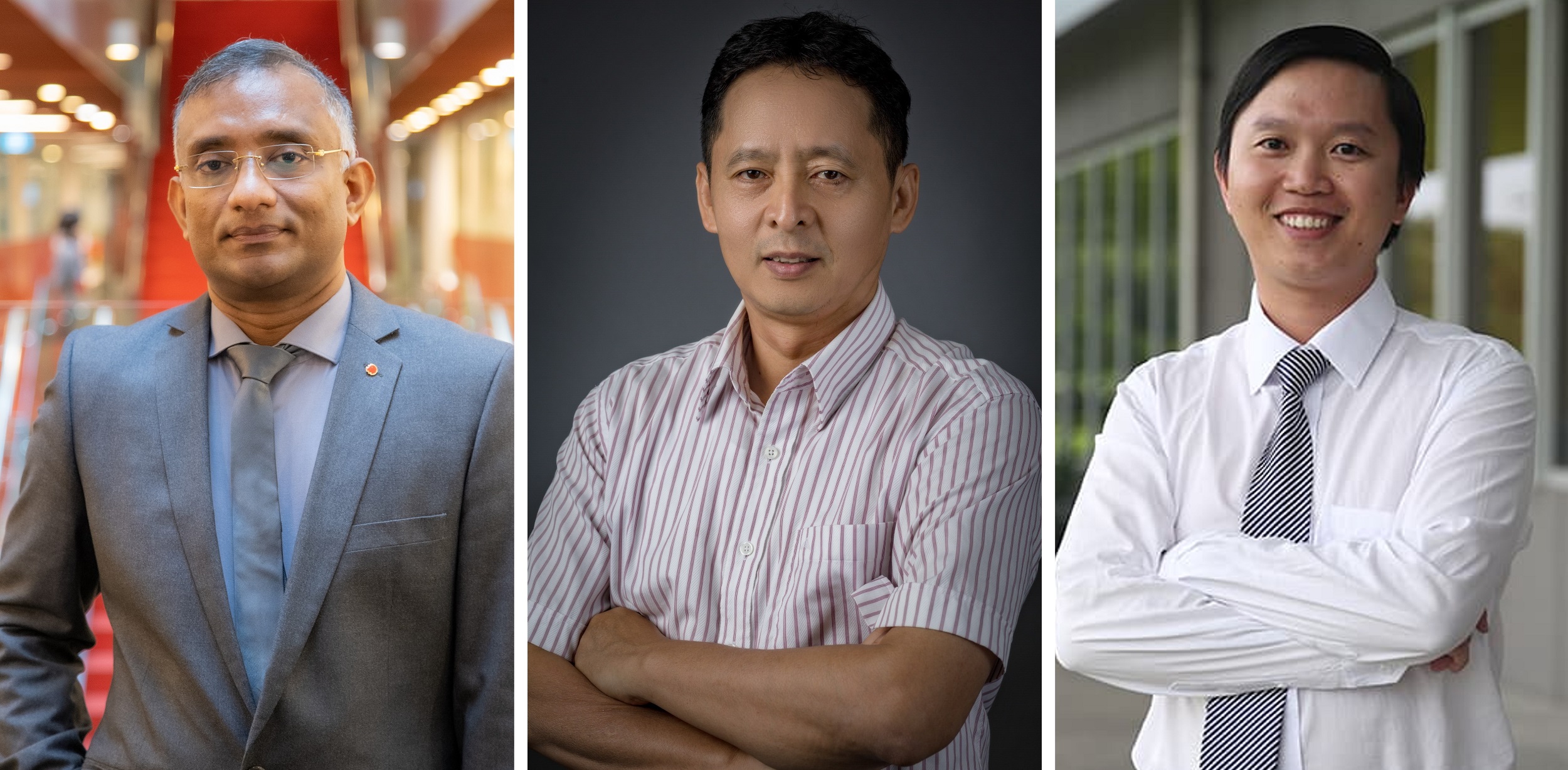 Dr. Majo George, Dr. Nguyen Manh Hung, and Mr. Nguyen Le Huy (from left to right). Photo: RMIT University.