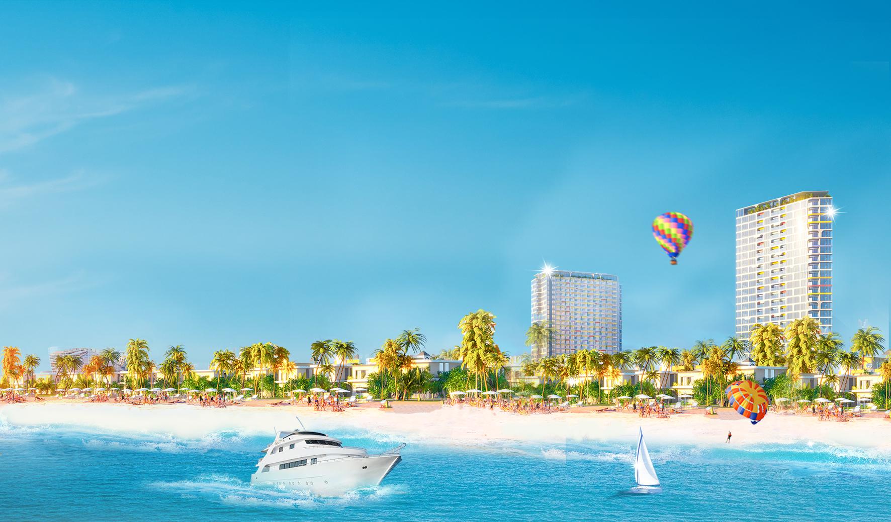 The Venice 5&6 nằm trên cung đường resort tỷ đô Hồ Tràm - Bình Châu - Hàm Tân tại trung tâm du lịch lớn phía Nam.
