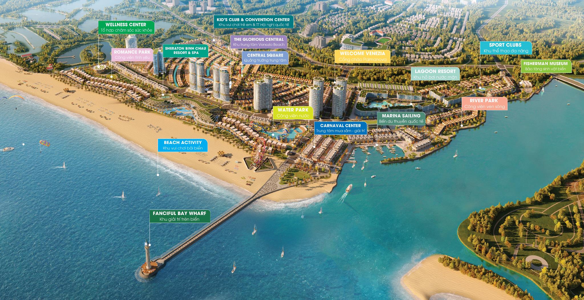 Hometel được thừa hưởng hệ giá trị của Homeresort Venezia Beach với 16 cụm tiện ích wellness luxury living.