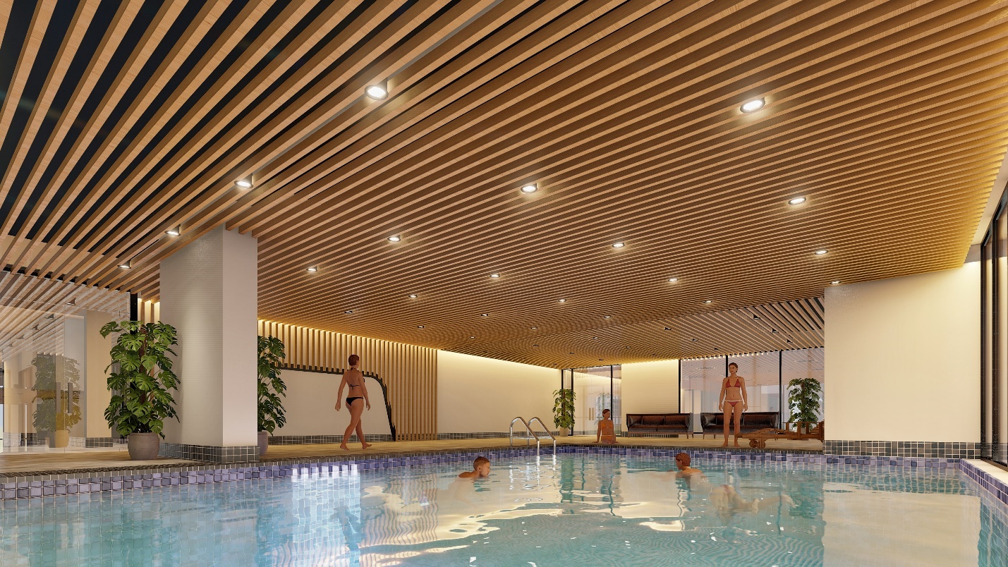 T&ograve;a DV01 sở hữu bể bơi cao cấp d&agrave;nh ri&ecirc;ng cho cư d&acirc;n của dự &aacute;n.