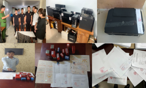 “Núp bóng” doanh nghiệp để làm giả con dấu, tài liệu quy mô lớn           