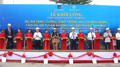 Ground broken at metro line project in Hanoi