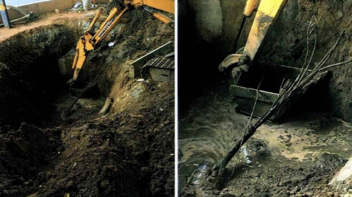 Vị trí đứt cáp ngầm dự ứng lực nhịp chính cầu vượt Nguyễn Hữu Cảnh. Ảnh: TCIP, Sở Giao thông vận tải TP.HCM.