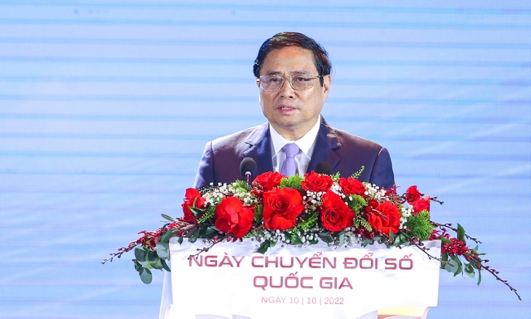 Thủ tướng Chính phủ Phạm Minh Chính công bố thông điệp của Chính phủ về đẩy mạnh chuyển đổi số quốc gia