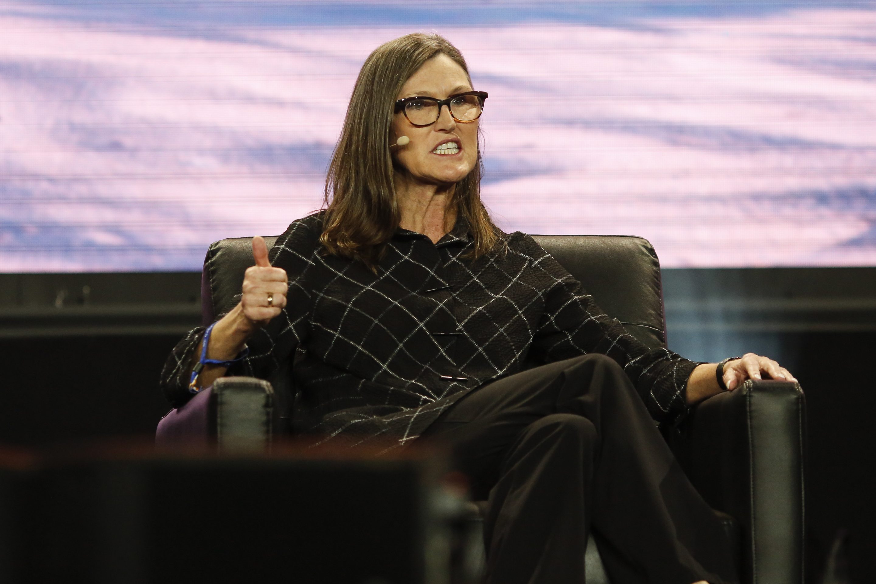 Bà Cathie Wood, nhà sáng lập, CEO của công ty quản lý quỹ Ark Investment Management - Ảnh: Getty Images