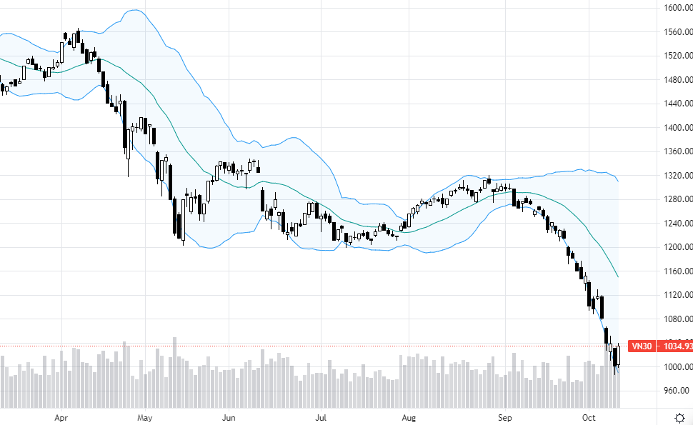 VN30-Index có phiên nảy ngược tương phản với ngày hôm qua.