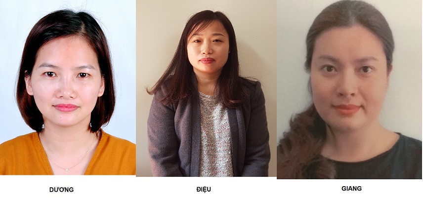 3 đối tượng Dương, Điệu, Giang