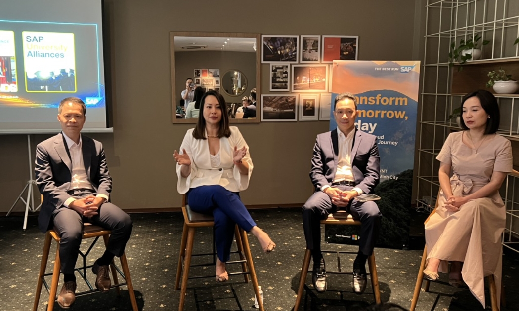 Đại diện SAP khu vực Đông Nam Á và Việt Nam chia sẻ tại sự kiện Transform Tomorrow Today.