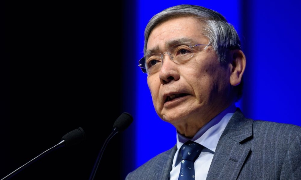 Ông Haruhiko Kuroda, Thống đốc Ngân hàng Trung ương Nhật Bản - Ảnh: Bloomberg