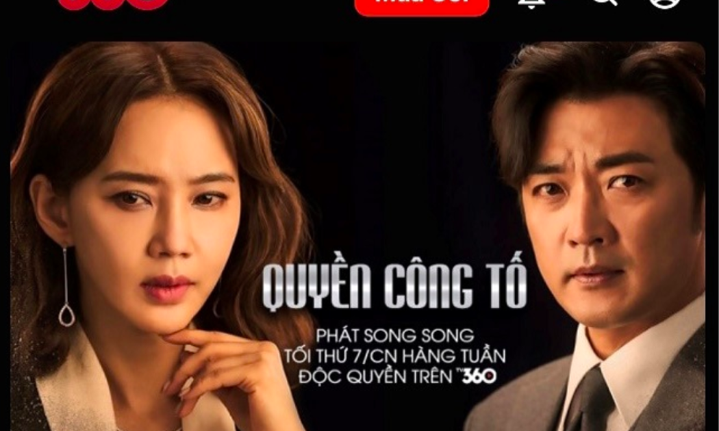 Bộ phim Quyền Công Tố được giới thiệu trên ứng dụng TV360 của Viettel - Ảnh chụp màn hình.