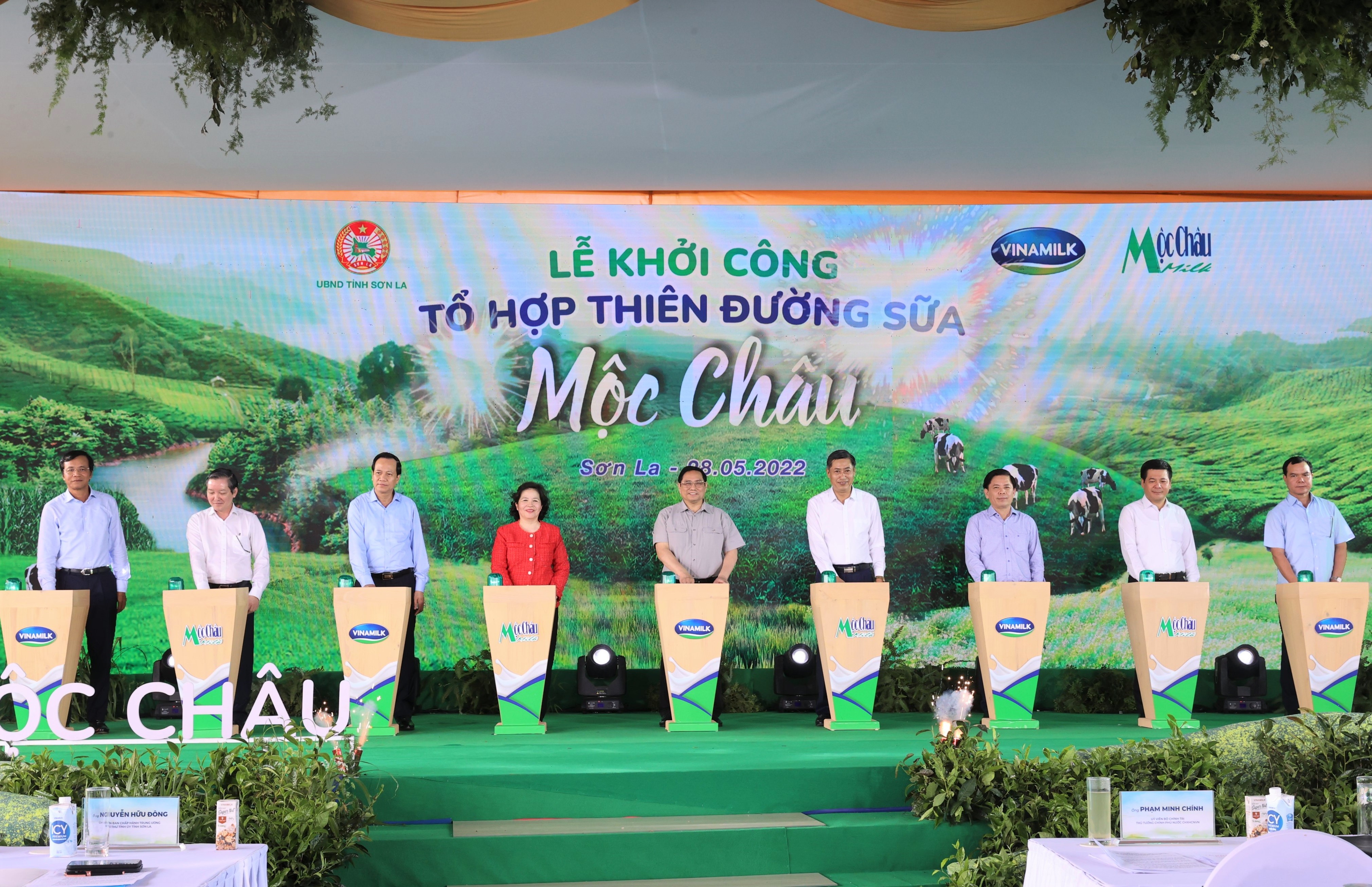 Dự án Thiên đường sữa Mộc Châu của Vinamilk chính thức khởi công vào tháng 5.2022.