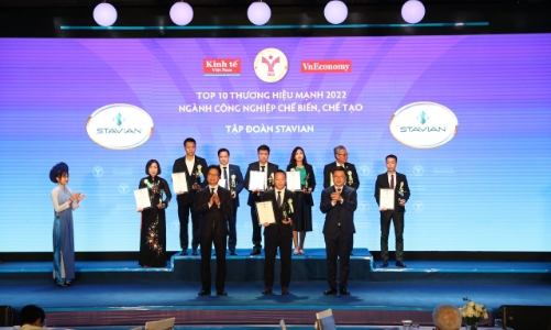 Stavian dẫn đầu Top 10 Thương hiệu mạnh ngành Công nghiệp Chế biến - Chế tạo