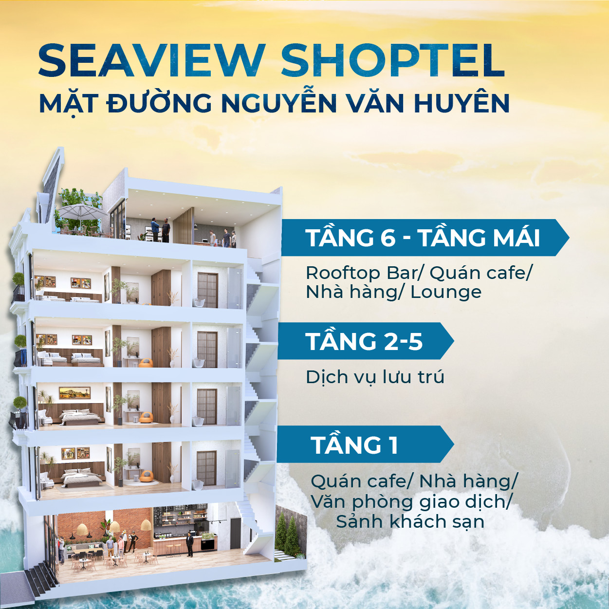 Tiềm năng khai thác kinh doanh từ Seaview Shoptel.
