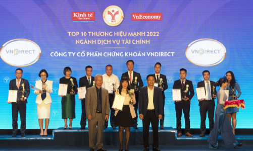 Lần thứ hai liên tiếp VnDirect lọt top 10 thương hiệu mạnh Việt Nam