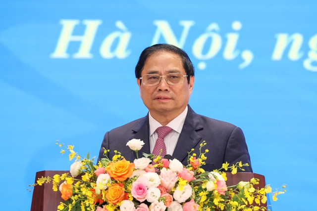 Thủ tướng phát biểu tại hội nghị - Ảnh: VGP