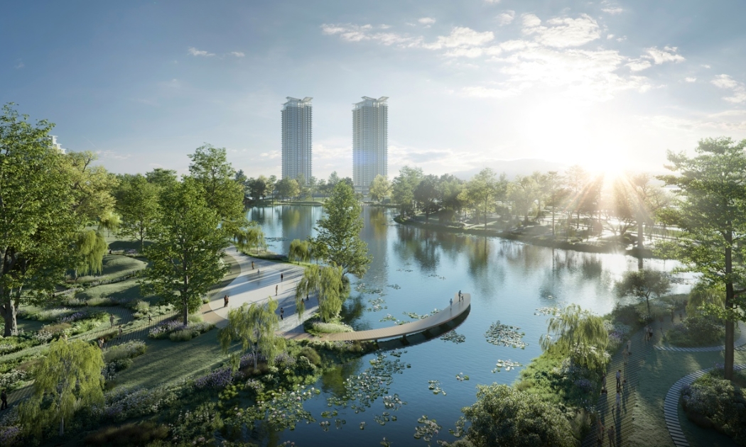 Với tổng diện tích cây xanh mặt nước lên đến 50ha, Eco Central Park được đánh giá là đại công viên xanh đáng sống nhất thành phố Vinh.