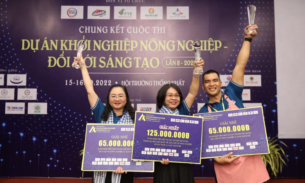Ba dự án khởi nghiệp đạt giải cao nhất cuộc thi 