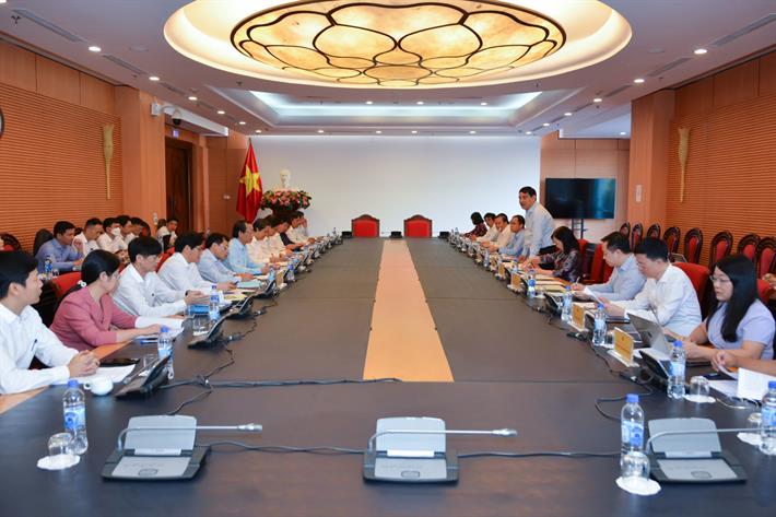 Quang cảnh cuộc làm việc. Ảnh: Bộ Giáo dục và Đào tạo