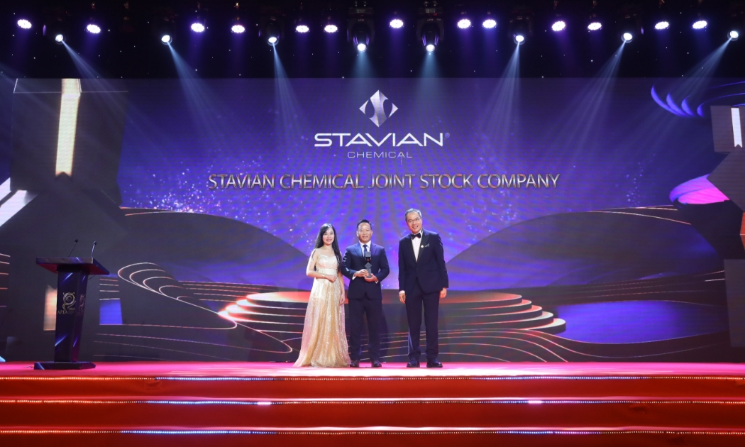 Công ty Cổ phần Stavian Hóa chất thuộc hệ sinh thái Stavian vinh dự nhận Giải thưởng Doanh nghiệp xuất sắc châu Á (APEA) 2022.