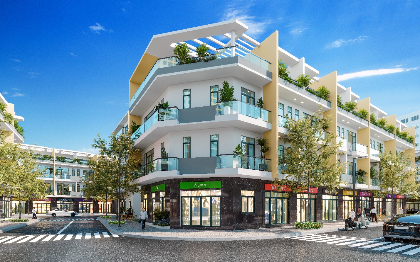 Nh&agrave; phố Bcons Plaza sở hữu lối thiết kế đa năng.