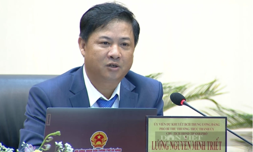 Chủ tịch HĐND TP. Đà Nẵng Lương Nguyễn Minh Triết phát biểu khai mạc Kỳ họp thứ 8, HĐND TP. Đà Nẵng khóa X.