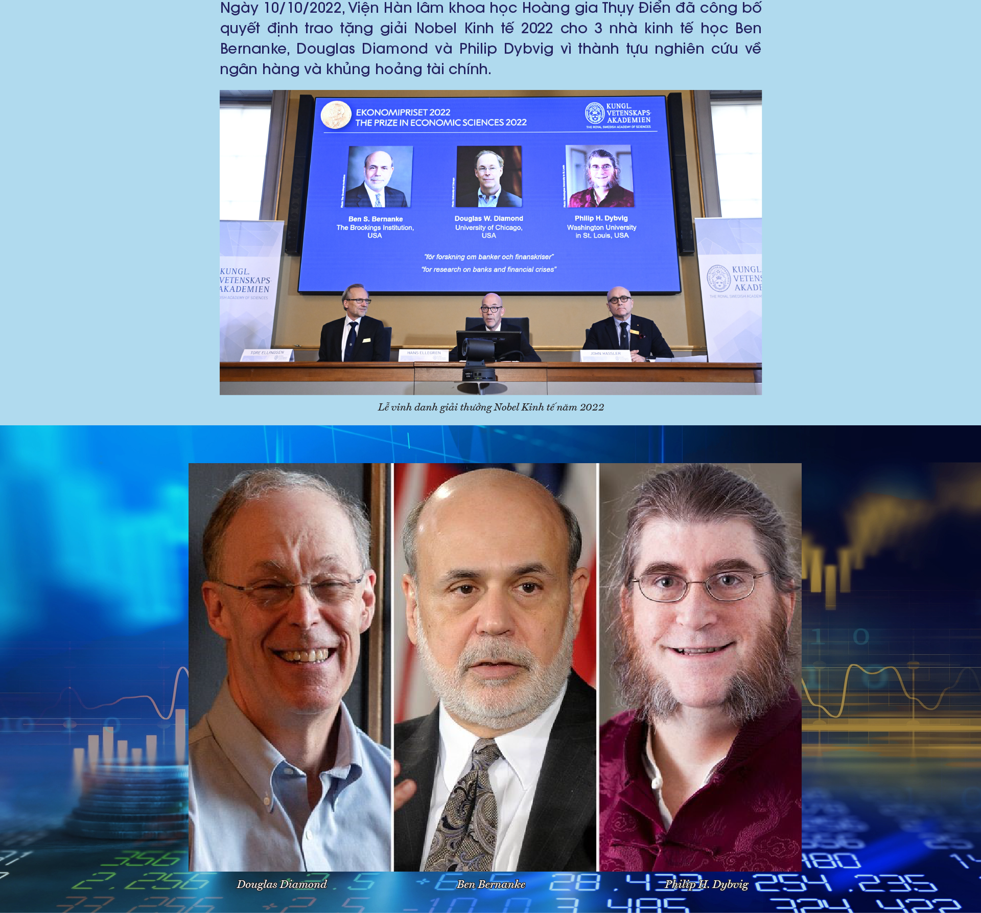 Giải Nobel Kinh tế 2022: Ngân hàng và khủng hoảng tài chính - Ảnh 2