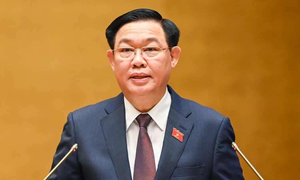 Chủ tịch Quốc hội Vương Đình Huệ phát biểu khai mạc kỳ họp sáng 20/10 - Ảnh: Quochoi.vn
