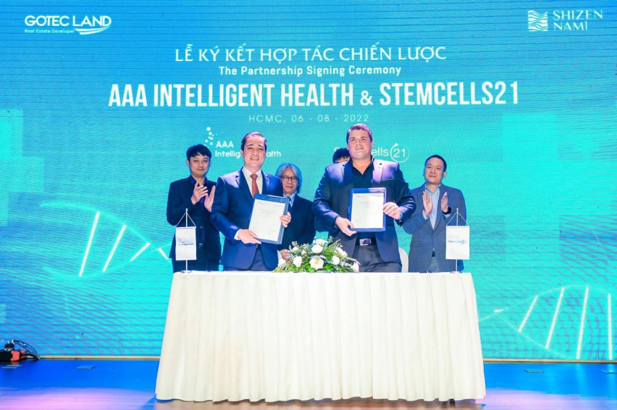 Th&aacute;ng 8/2022, Trung t&acirc;m y học t&aacute;i tạo AAA Intelligent Health ch&iacute;nh thức bắt tay với StemCells 21 - tập đo&agrave;n chuy&ecirc;n về y học t&aacute;i tạo h&agrave;ng đầu thế giới.