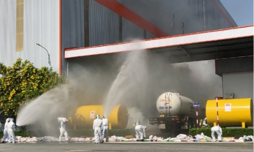 Cơ sở hóa chất phải tổ chức diễn tập ứng phó sự cố