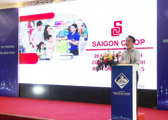 Ông Nguyễn Anh Đức, Tổng Giám đốc Liên hiệp Thương mại TP.HCM (Saigon Co.op) cho rằng cần xác định rõ các mặt hàng bình ổn trong thời kỳ mới - Ảnh: AD.