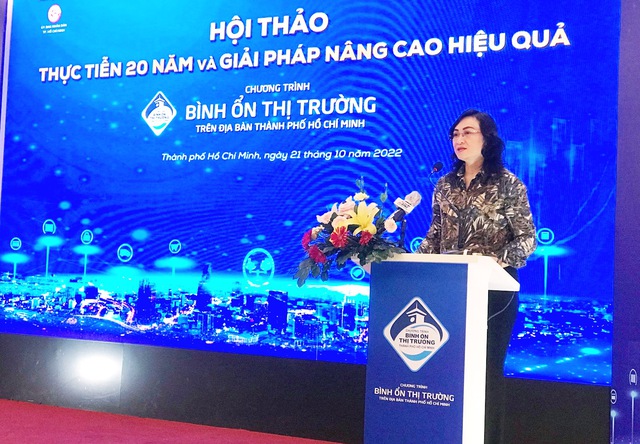 Bà Phan Thị Thắng, Phó Chủ tịch UBND TP.HCM:  