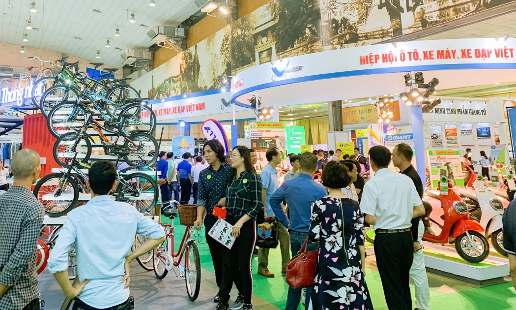 VIETNAM SPORT & CYCLE EXPO 2022 có sự góp mặt của gần 100 doanh nghiệp trong nước và quốc tế.