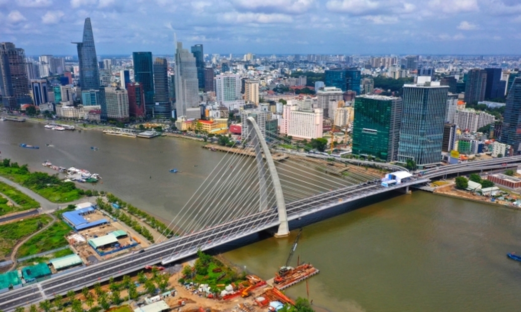 Cầu Thủ Thiêm 2 tại TP.HCM.